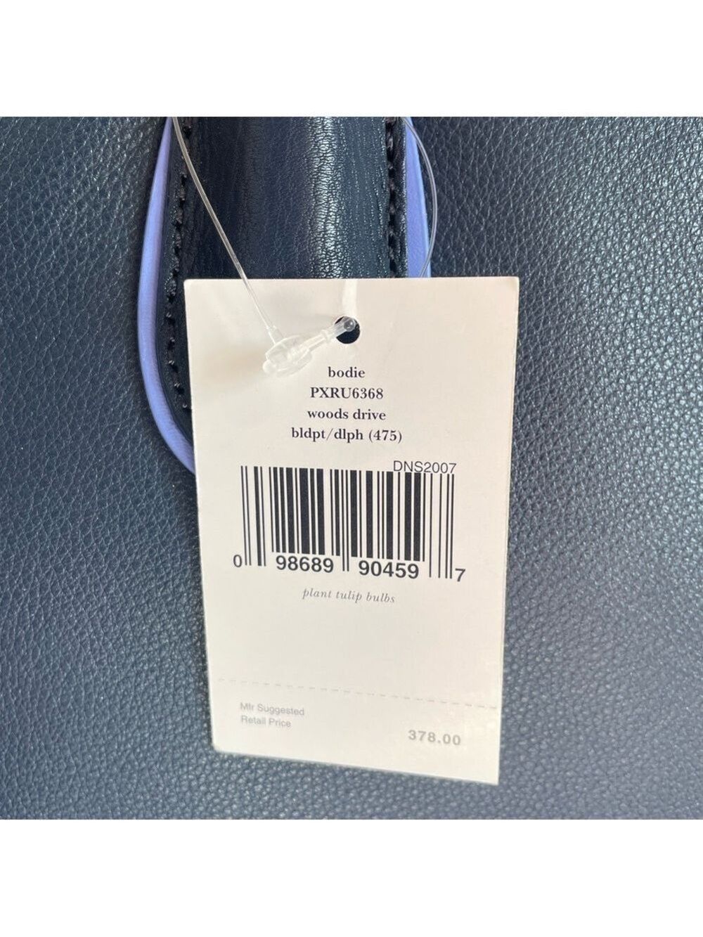 Kate Spade Navy Blue Color Block Pebble Leather Bag NWT - Picture 7 of 16